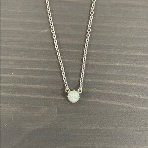 Faux Opal Necklace